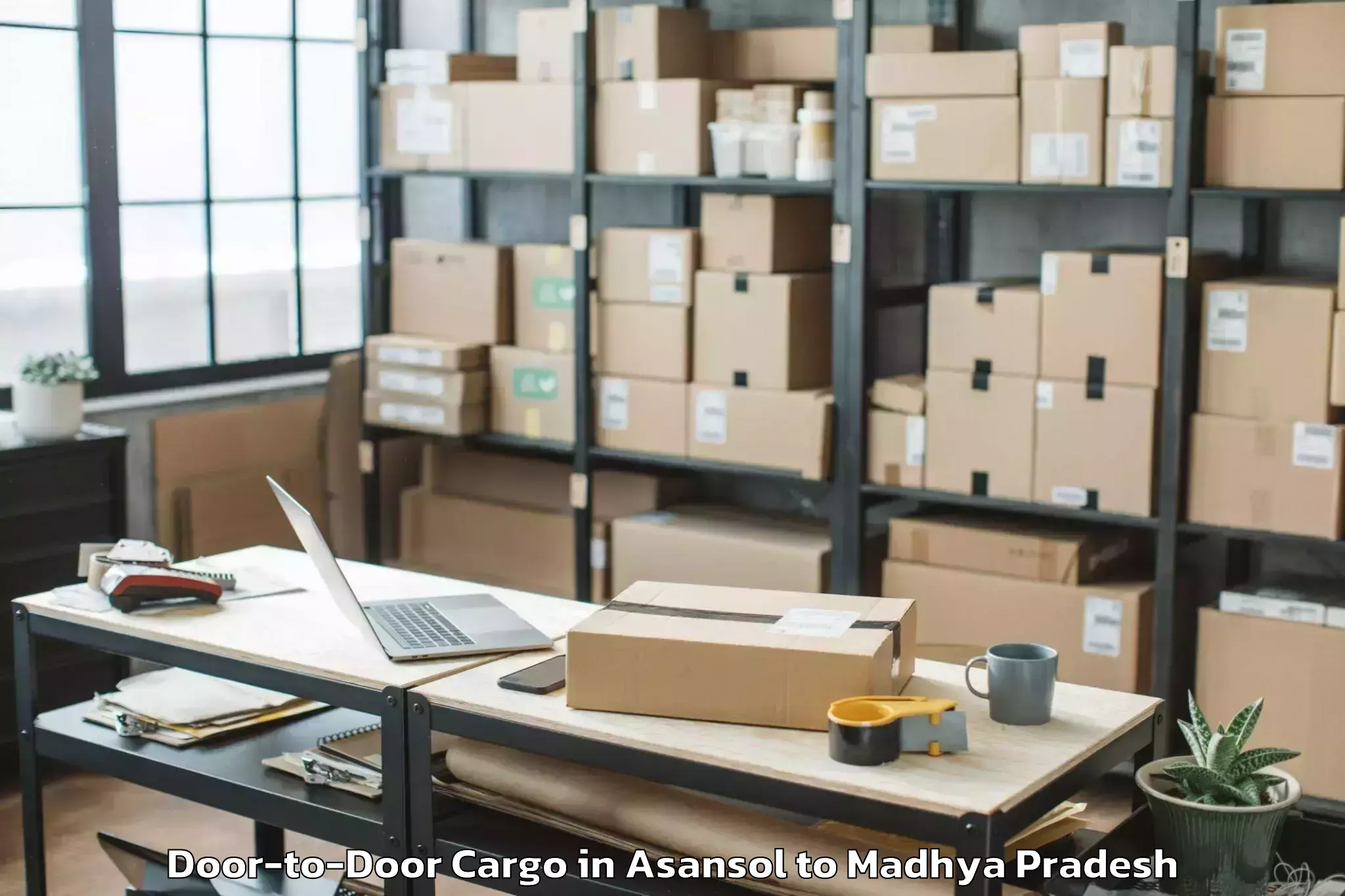 Leading Asansol to Barwaha Door To Door Cargo Provider